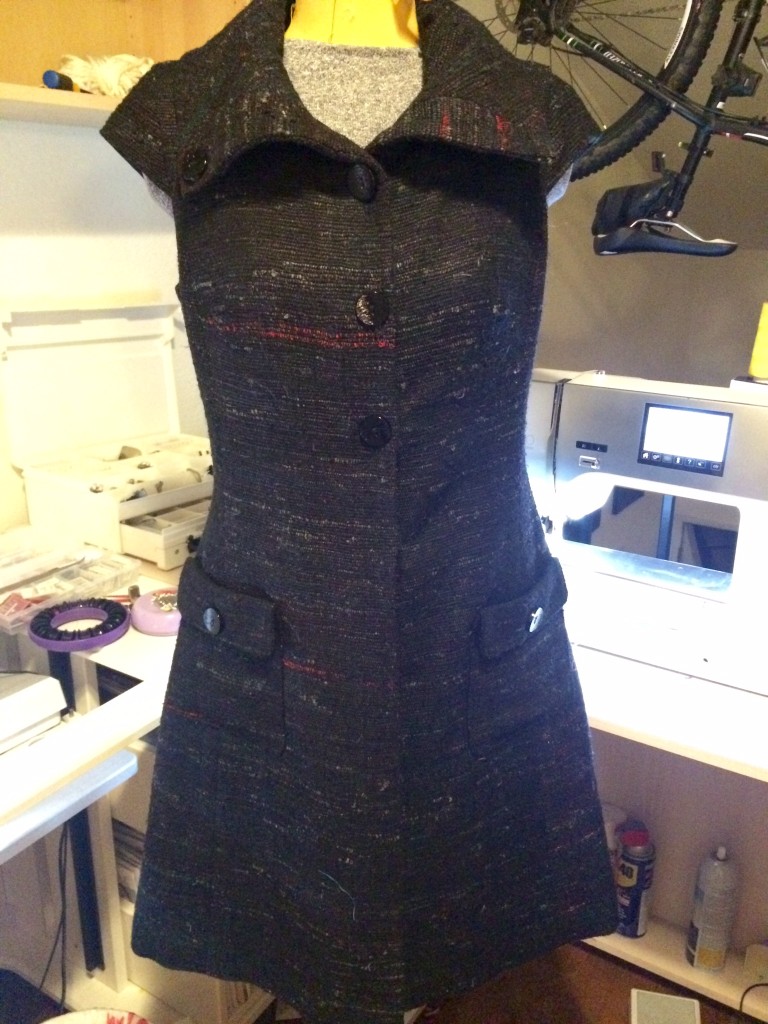 Vogue Gallery - Slubby Silk Tweed Dress (Front)