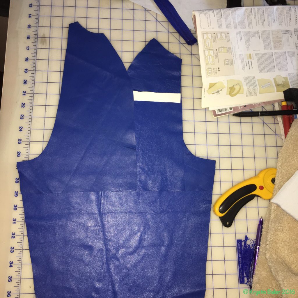 Burda S/S 2014 #1B - Checking layout of pieced sleeves