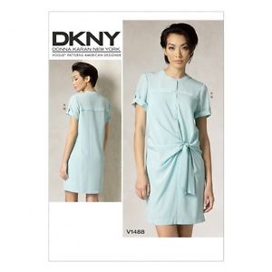 Vogue 1488 Tie-Front Shirt-Dress by DKNY (V1488)